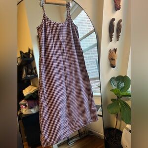 Vintage Tickets Sleeveless Midi Dress